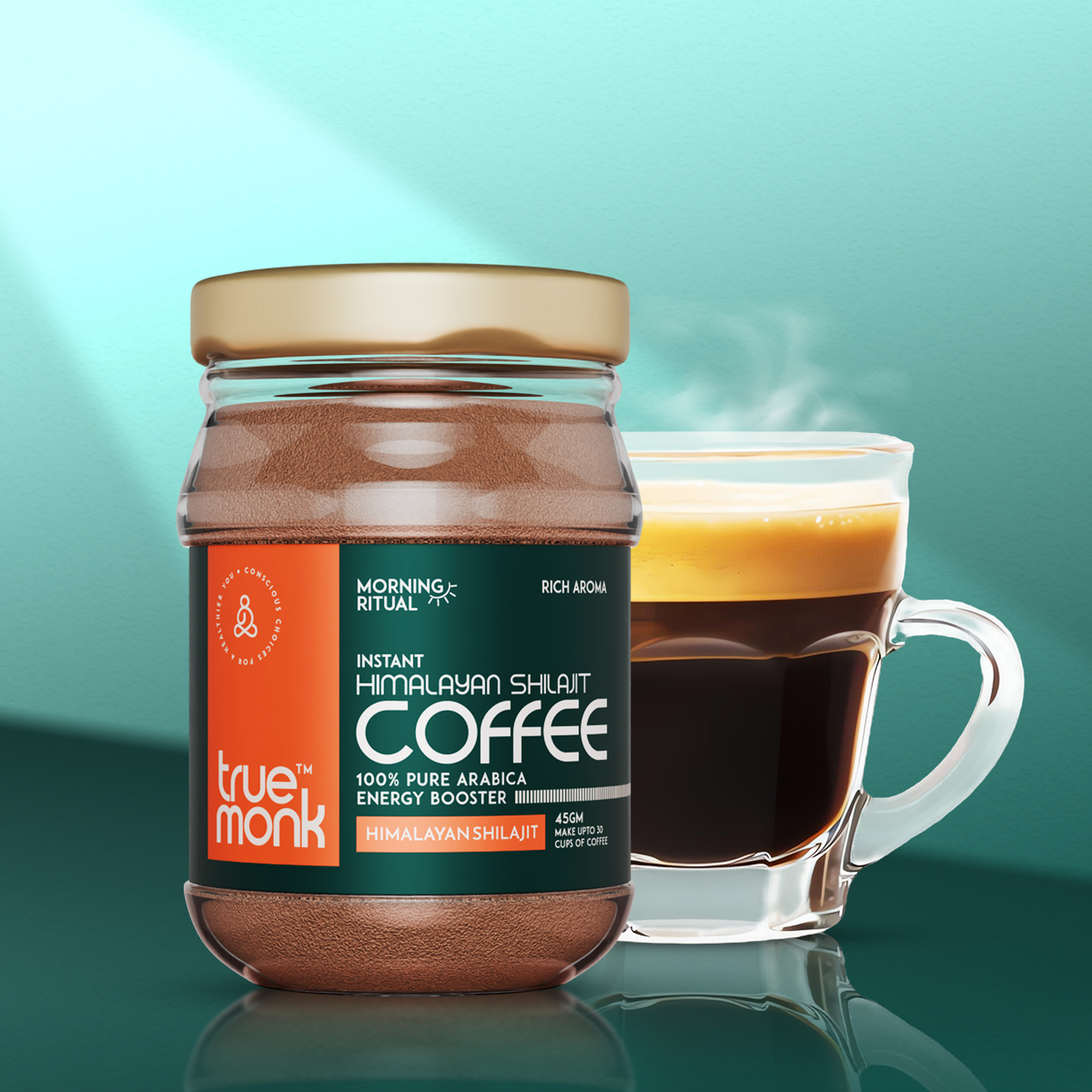 truemonk shilajit coffee cup