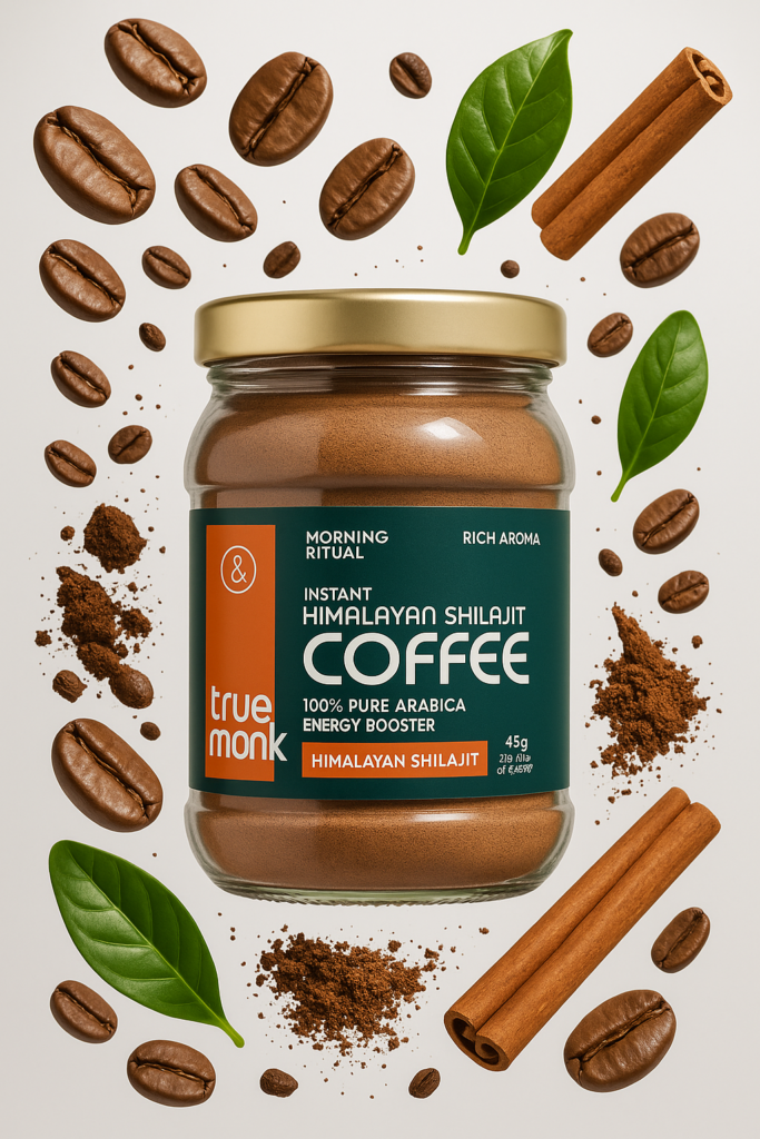 true monk instant Shilajit coffee